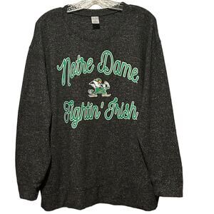 Women's NOTRE DAME Fighting Irish XL Pullover Top Oversize Boxy Leprechaun